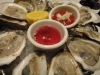 mmm... oysters!!! at a restaurant called goldfish